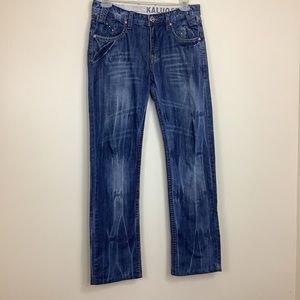 KLFE Kaluofeier Men’s Jeans Straight Leg Relaxed Size 33X34